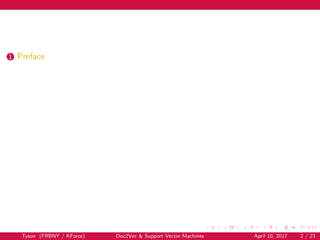 Word Embedding Models & Support Vector Machines for Text Classification ...