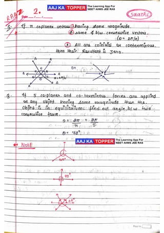 Vector Notes for english medium (handwritten) | PDF