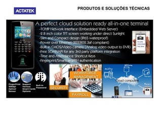 PRODUTOS E SOLUÇÕES TÉCNICAS
 