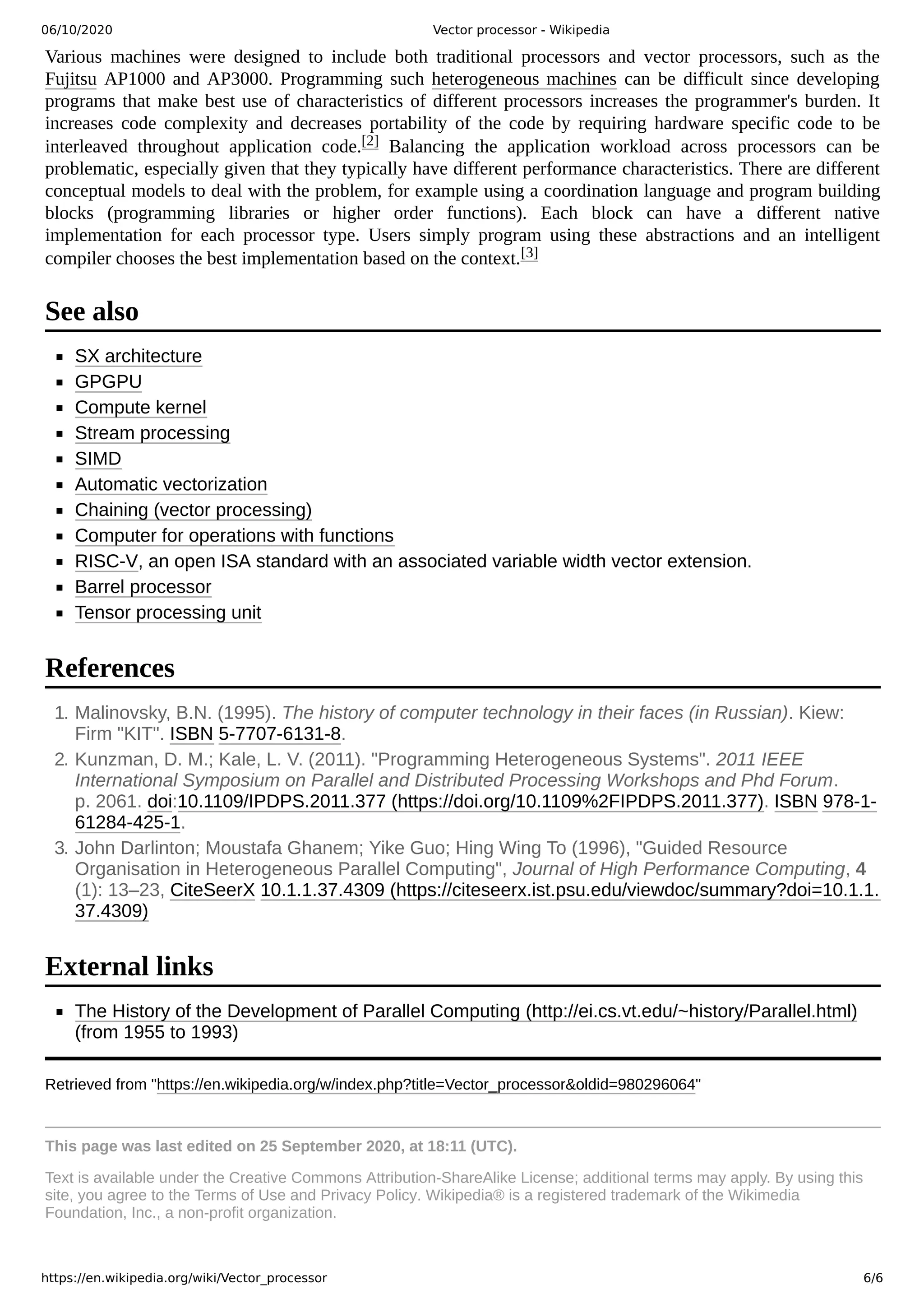 Vector processor : Notes | PDF