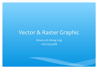 Vector & Raster Graphic
Simon Loh Khang Ling
+60123253588
 