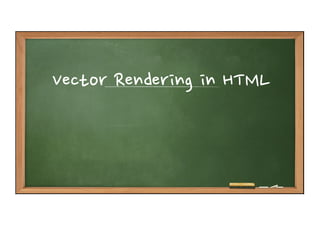 Vector Rendering in HTML
 

 