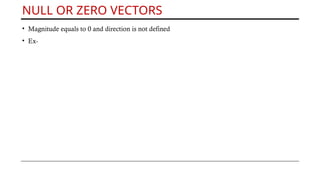 vectors for class 12th and college students | PPTX