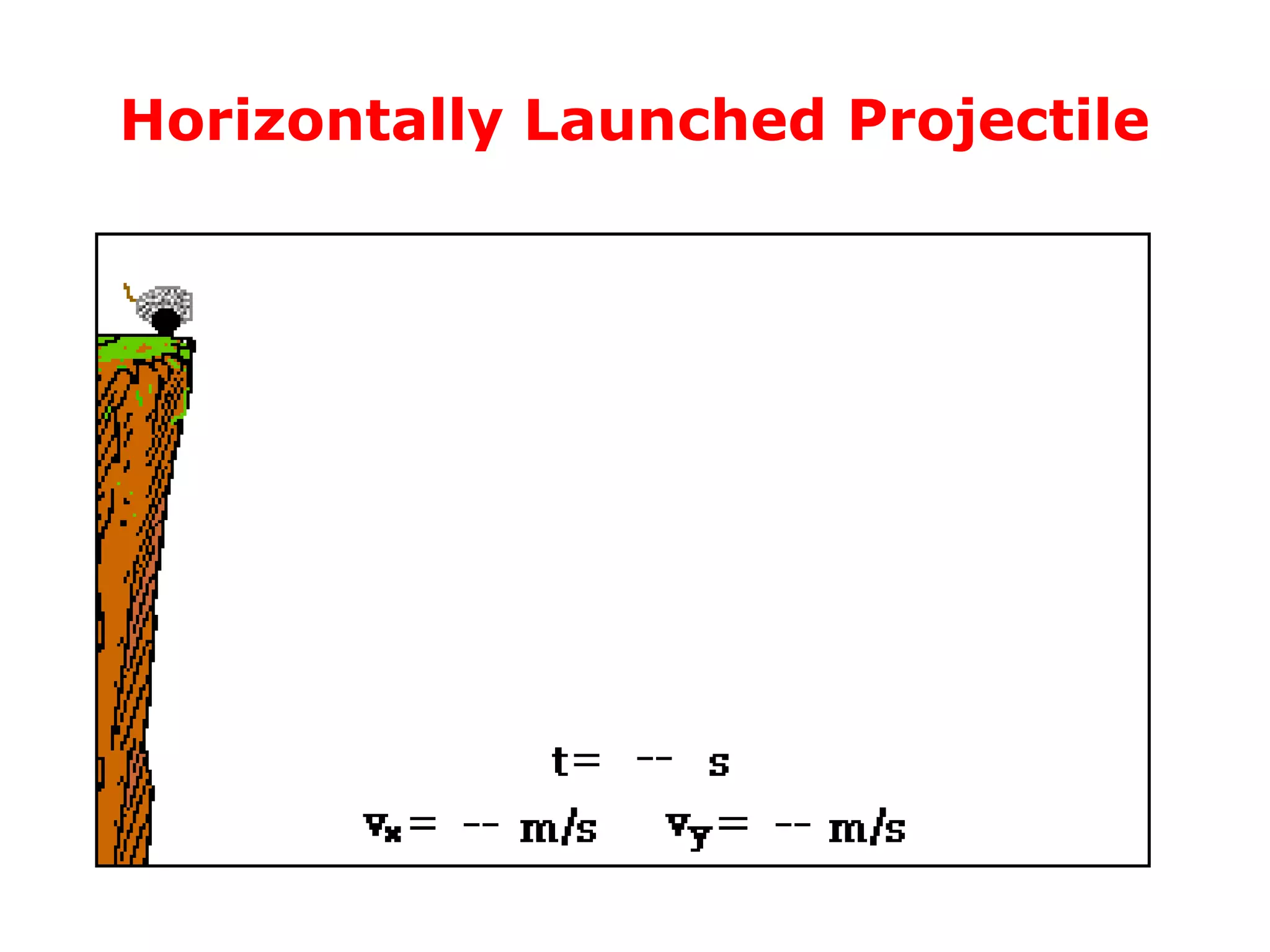 Horizontally Launched Projectile
 