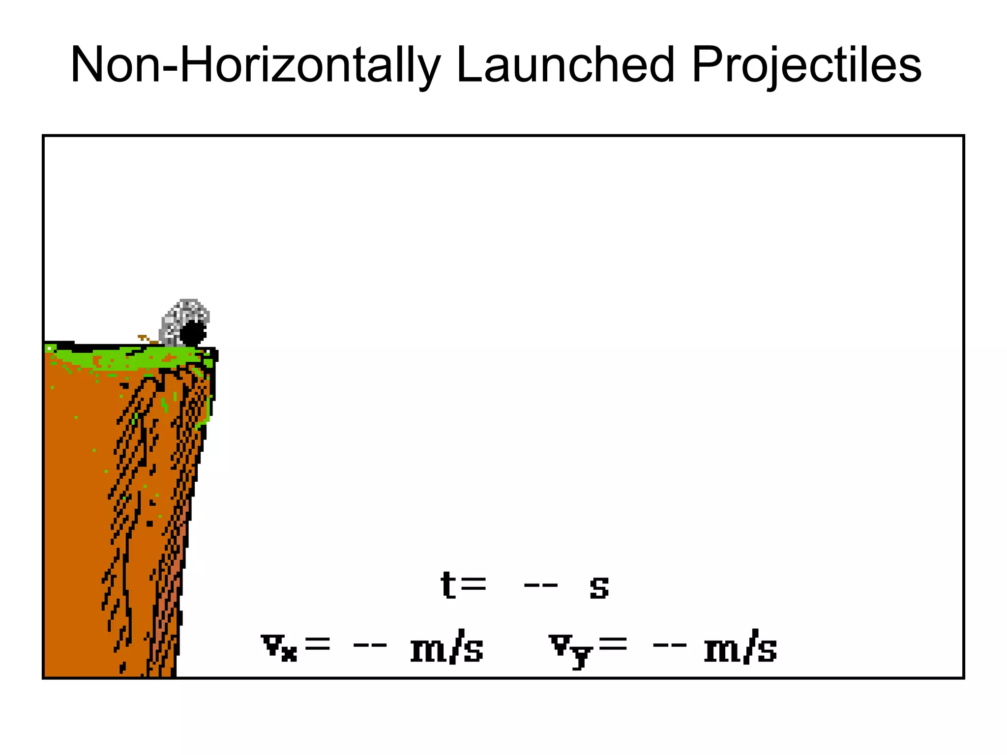 Non-Horizontally Launched Projectiles
 
