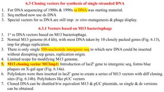 Ssdna Vector Vectors a complete and breif explaintaion | PPTX