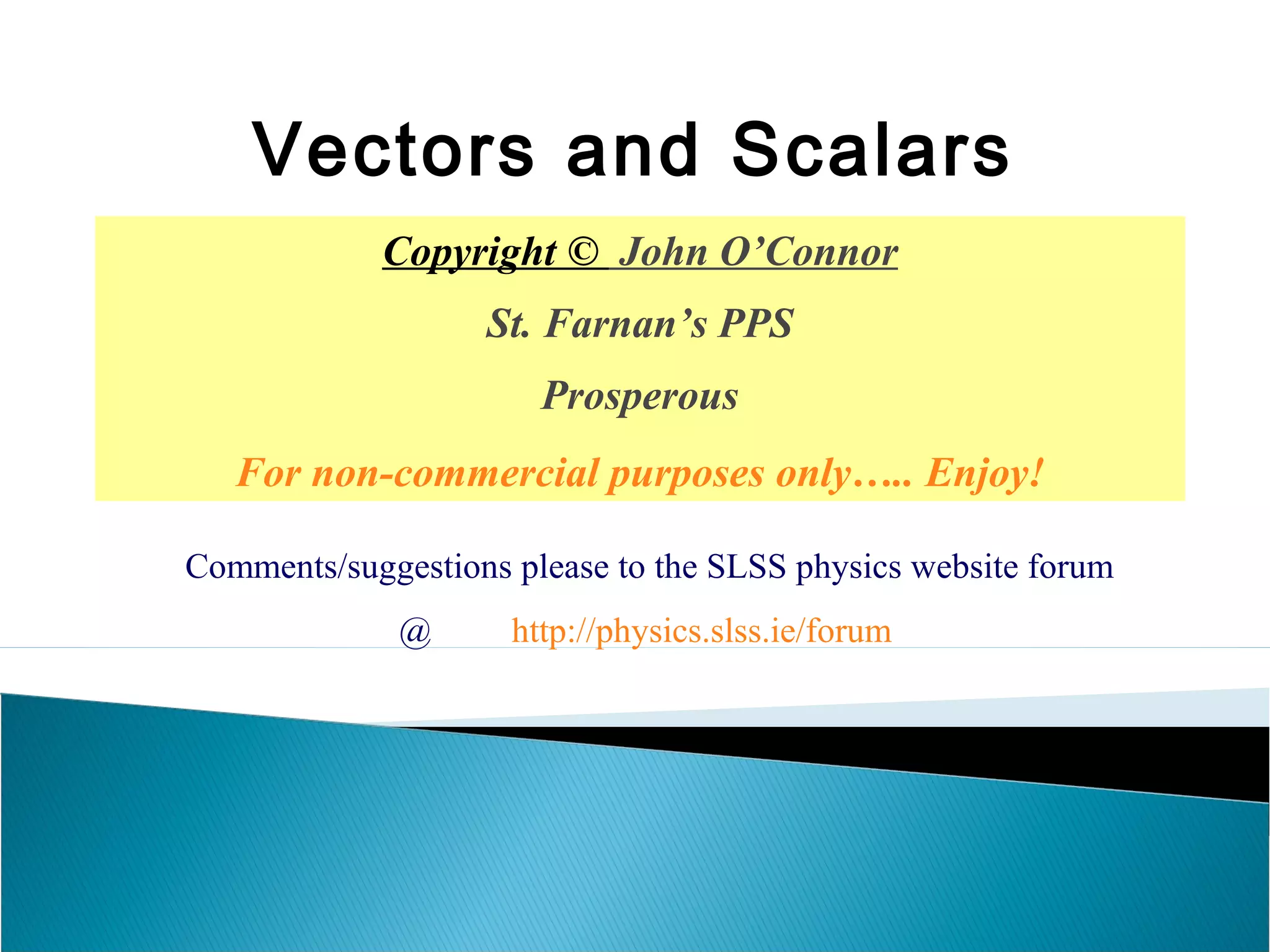 Vectorsandscalars | PPT