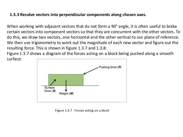 Vectors and scalars for IB 11th graders