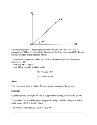 Components Oa A Note Vectors and scalars | DOCX