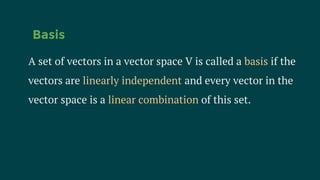 Vector space | PPTX