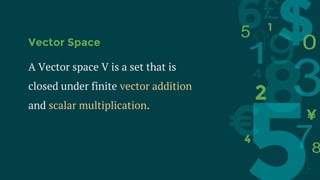 Vector space | PPTX