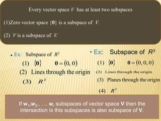 Vector space