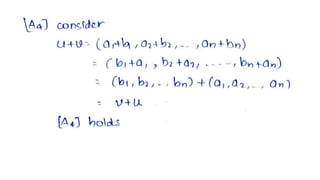 Definition Vector space | PPTX