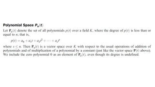 Definition Vector space | PPTX