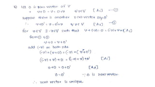 Definition Vector space | PPTX
