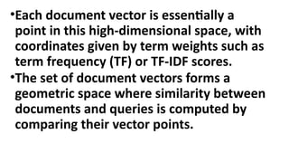 Point Capacity Vector Vector Space Modelin Information Storage and Retrieval .pptx