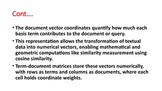 Vector Space Modelin Information Storage and Retrieval .pptx