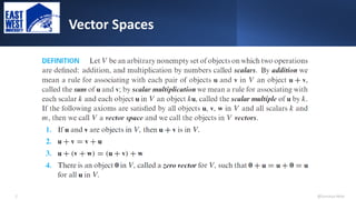 Vector Spaec Vector Spaces Mathematics slide from .pdf