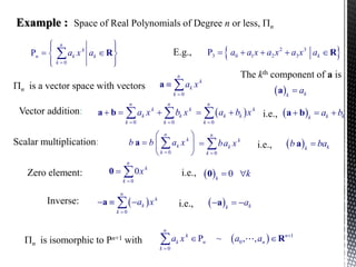Vector spaces | PPTX