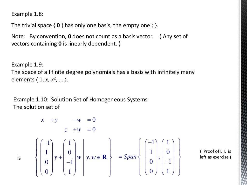 Vector spaces