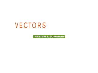 Vectors Revision Notes