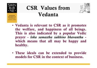 Vedanta and CSR | PDF