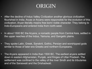 Features Of Aryan Culture