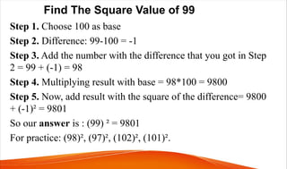 Vedic math some tips and tricks | PDF