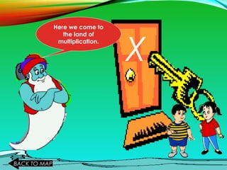 X
Here we come to
the land of
multiplication.
BACK TO MAP
 