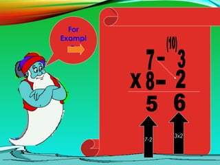 For
Exampl
e
7-2
3x2
 