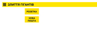 ЗЛИТТЯ ГІГАНТІВ
РОЗЕТКА
НОВА
ПОШТА
 