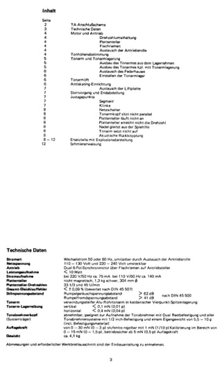 Dual CS 504 service manual (german) | PDF