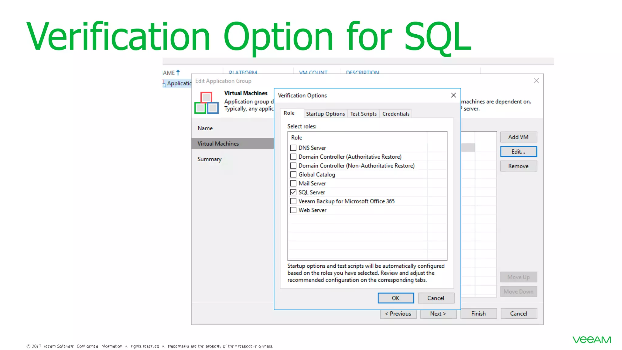 Verification Option for SQL 