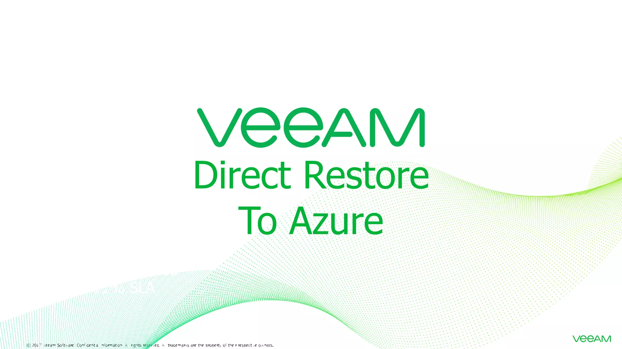 Non-Stop Business Continuity 2.5 x less Failures 3 x more Speed 91% SLA Direct Restore To Azure 