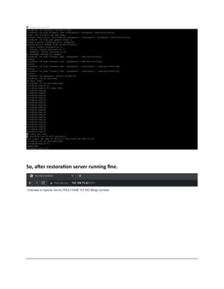 So, after restoration server running fine.
 