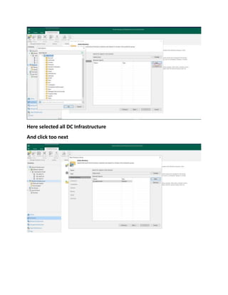Here selected all DC Infrastructure
And click too next
 