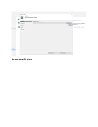 Server Identification
 