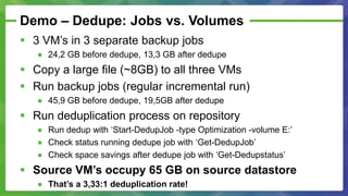 Veeam webinar - Deduplication best practices | PPTX