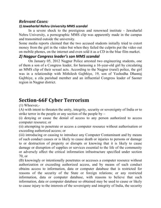 Cyber law in India with sections and penalties | PDF