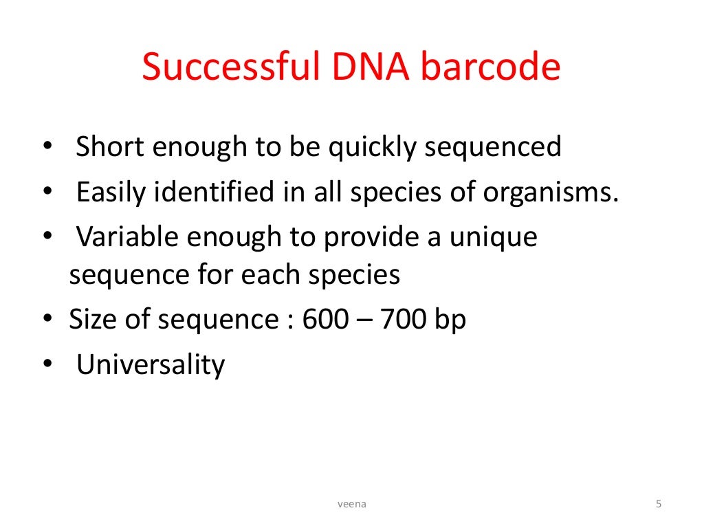 dna barcoding