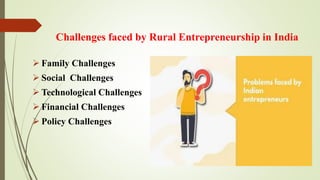 Prospects and challenges of rural entrepreneurship in india | PDF