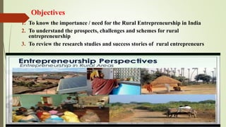 Prospects and challenges of rural entrepreneurship in india | PDF