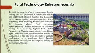 Prospects and challenges of rural entrepreneurship in india | PDF