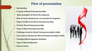 Prospects and challenges of rural entrepreneurship in india | PDF