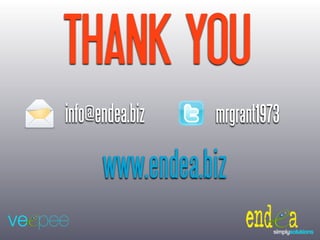 www.endea.biz
mrgrant1973info@endea.biz
THANK YOU
 
