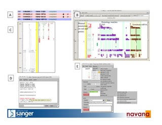 A	
  
C	
  
B	
  
D	
  
E	
  
Homology matches
EST Vertebrate mRNA
Manual
annotation
(in red and
green)
 