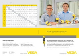 VEGA Applies The Pressure - Technology Brochure | PDF
