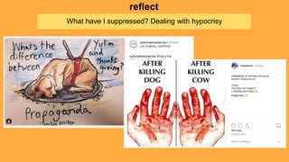 What have I suppressed? Dealing with hypocrisy
reflect
 