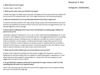 Response 4- Alex
Instagram: alexbeckett_
 