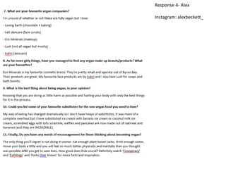 Response 4- Alex
Instagram: alexbeckett_
 